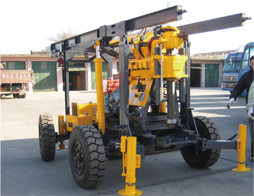 Spindle Crawler water well and Core Drilling Rig XYC-3B Drilling Diameter 75 - 800mm, max drilling depth 600m