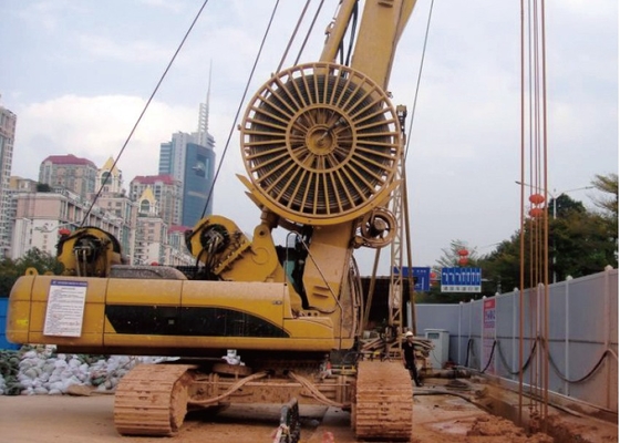 TG42 261kw Diaphragm Wall Machine Depth Of Trench 80m For Retention Systems Permanent Foundation Walls
