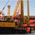 Super large Depth 130m 4000mm Dia Hydraulic Rotary Drilling Rig mounted on original CAT chassis for construction work