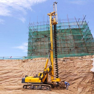 CAT Chassis Drilling depth 16.5m Hydraulic CFA Equipment / CFA piling machine