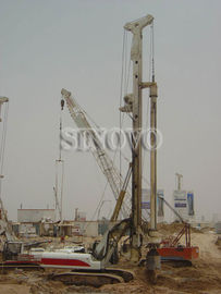 CFA rotary drilling rig TR180W mounted on original CAT base with pull winch system