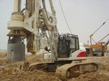 CFA rotary drilling rig TR180W mounted on original CAT base with pull winch system