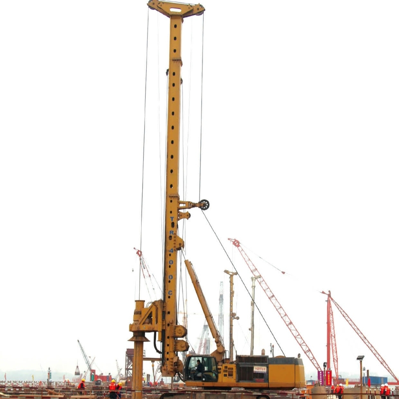 Construction work TR400D Drill Rig Rotary Head 110m Depth 2500mm Diameter For Foundation Piling