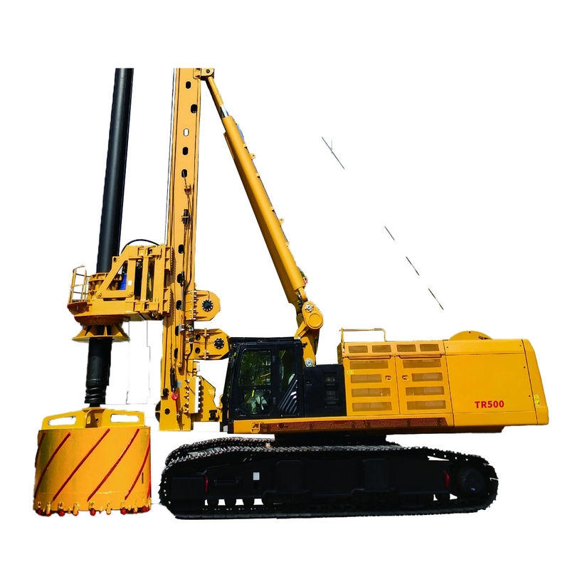 Depth 130m large diameter 4m Rotary Drilling Rig For Construction work TR500D mounted on original CAT base