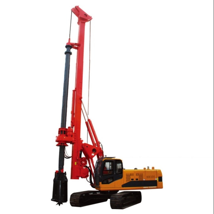 Low Cost Borehole Drilling Rig Hydraulic CFA Piling Rig 100kN.m for micro drilling