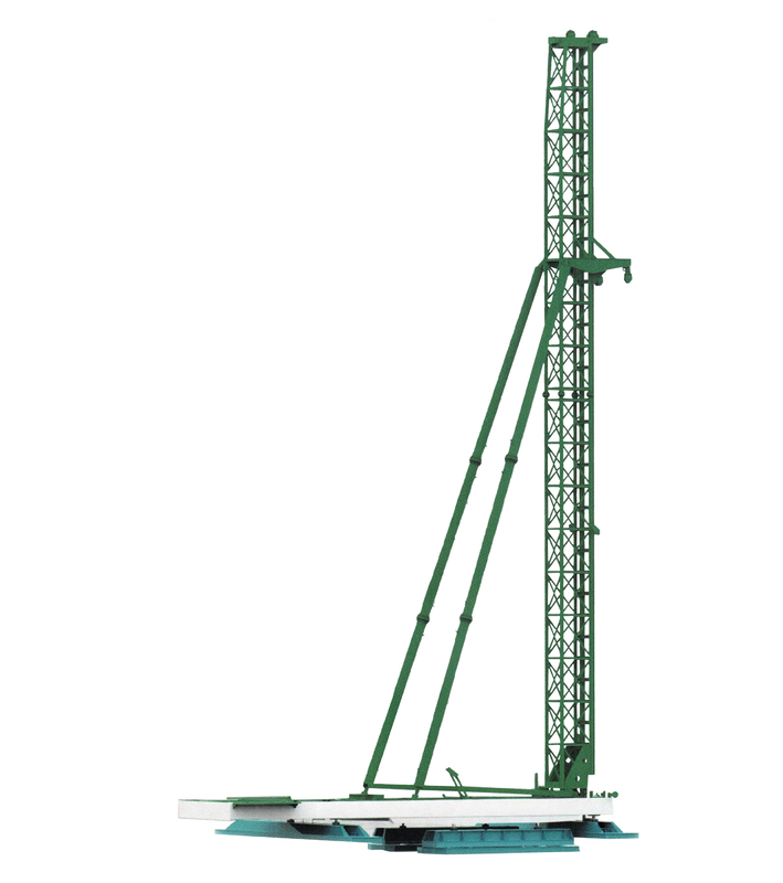 Adjustable Height Foot Step Piling Rig 360 Rotation