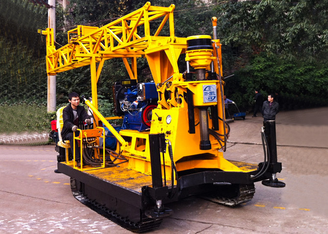 Trailer or crawler type portable  Core Drilling rig XY-2B  Φ80mm-Φ520mm Hole Diameter depth 300m for exploration