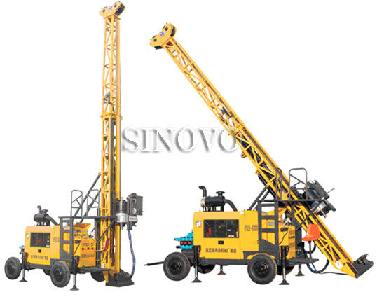 Full hydraulic-mounted Geological Drilling Rig Diesel Engine With Flexible Operating System