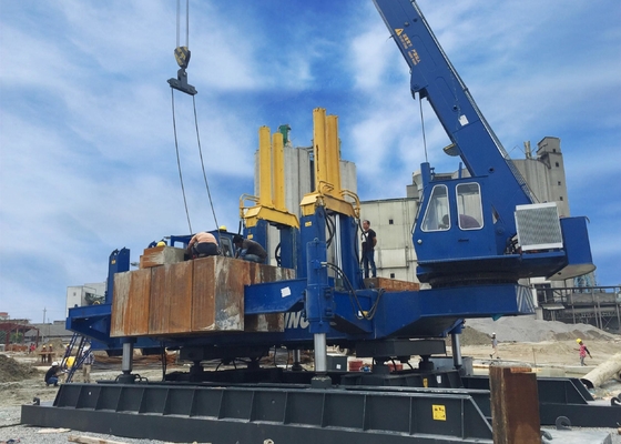 VY180A Hydraulic Static Pile Driver , Durable piledriver machine no noise